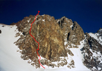Pioneer peak climb climbing in Tian Shan